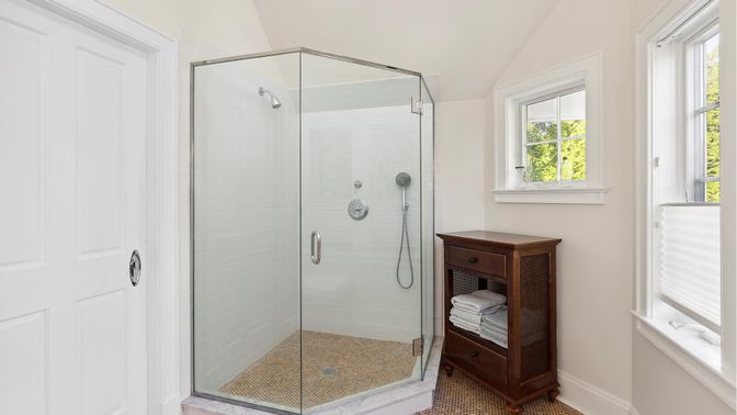 Bathroom, Glass Shower, Interior