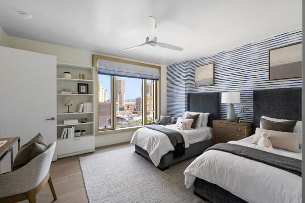 Bedroom, Interior, Wood Texture Flooring