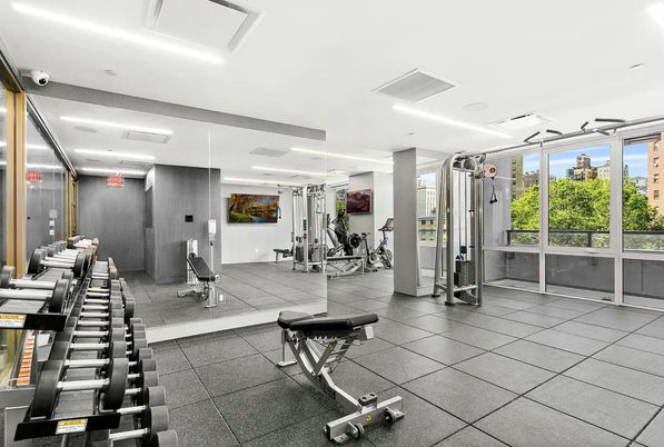 Fitness Equipment, Gym, Interior, Recessed Lighting