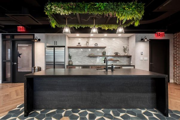 Interior, Kitchen, Stainless Steel Appliances, Stone Walls, Wood Texture Flooring