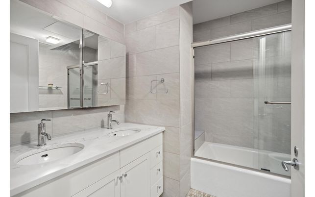 Bathroom, Dual Sink Vanities, Glass Shower, Interior