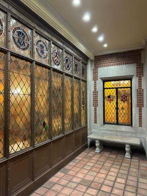 Interior, Recessed Lighting, Stone Walls