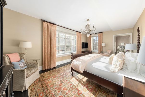 Bedroom, Chandelier, Interior
