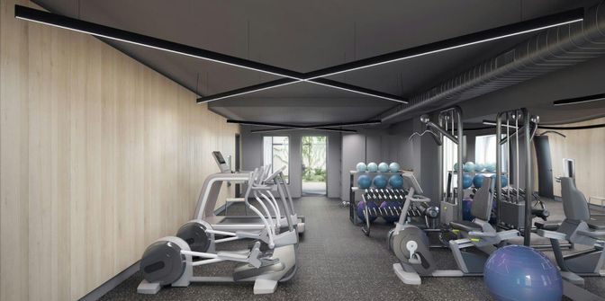 Fitness Equipment, Gym, Interior