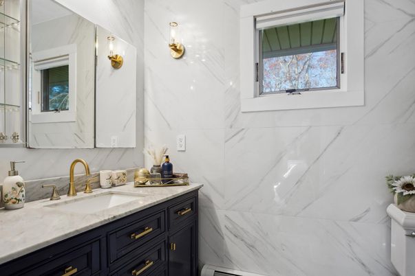 Bathroom, Interior, Marble Walls