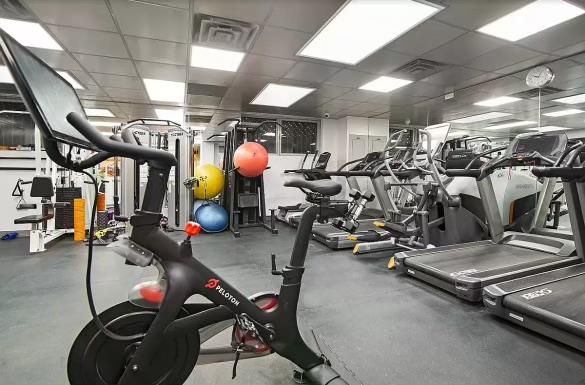 Fitness Equipment, Gym, Interior, Recessed Lighting