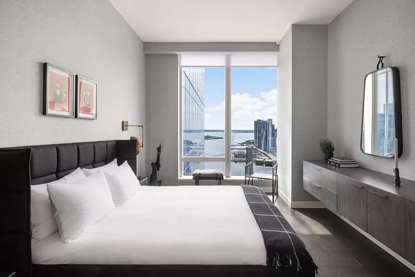 Bedroom, Interior, Water, Wood Texture Flooring