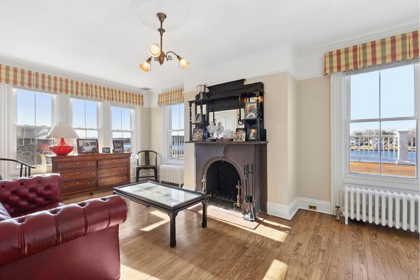 Fireplace, Interior, Water, Wood Texture Flooring