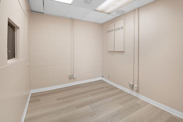 Empty room, Interior, Stone Walls, Wood Texture Flooring