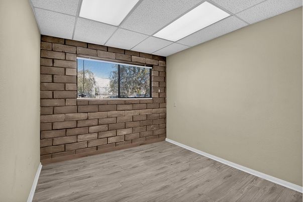 Empty room, Interior, Stone Walls, Wood Texture Flooring