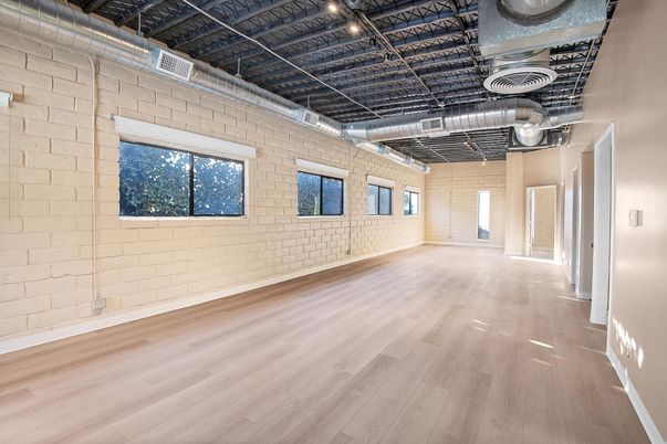 Empty room, Interior, Stone Walls, Wood Texture Flooring