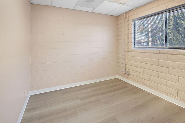 Empty room, Interior, Stone Walls, Wood Texture Flooring