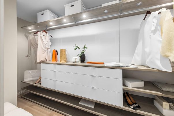 Interior, Walk-in Closets, Wood Texture Flooring