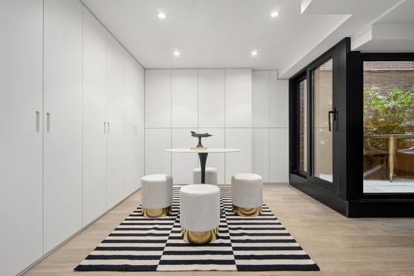Interior, Recessed Lighting, Wood Texture Flooring