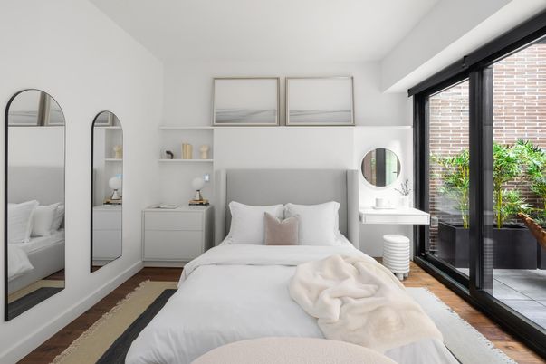 Bedroom, Interior, Wood Texture Flooring