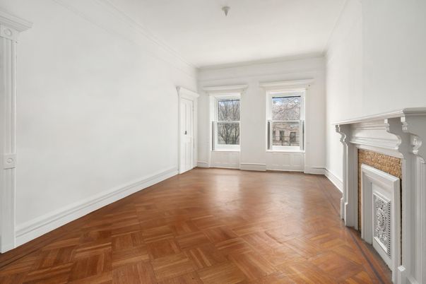 Empty room, Fireplace, Interior, Wood Texture Flooring