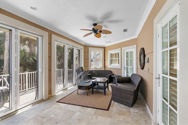 Interior, Living room, Recessed Lighting, Sun Room