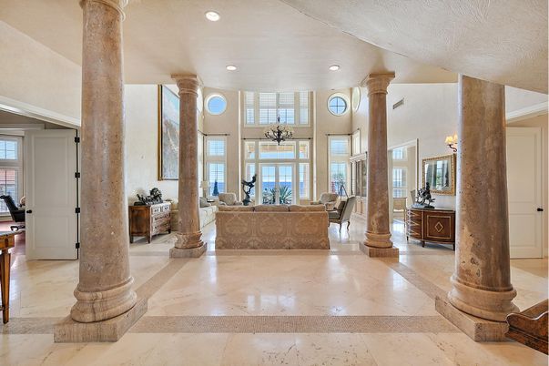 Interior, Living room, Marble, Recessed Lighting