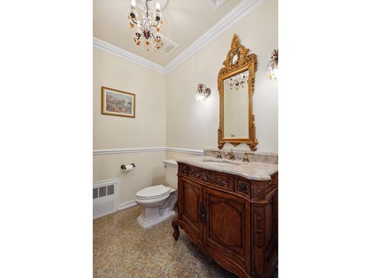 Bathroom, Chandelier, Interior, Pendant Lights