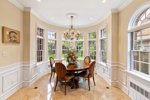 Chandelier, Dining room, Interior, Recessed Lighting
