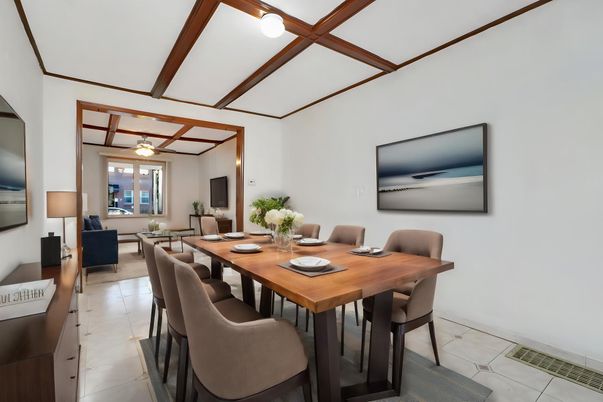 Dining room, Interior, Living room, Wooden Beams