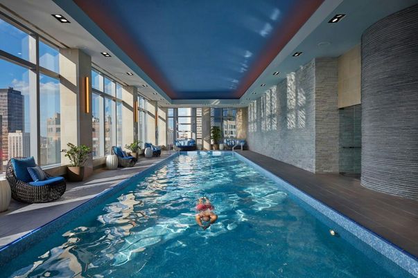 Interior, Pool, Recessed Lighting