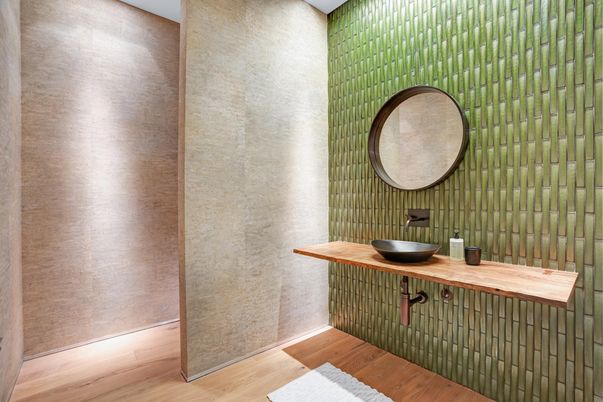 Bathroom, Interior, Wood Texture Flooring