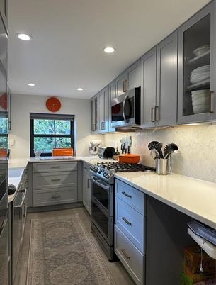 Interior, Kitchen, Recessed Lighting, Stainless Steel Appliances