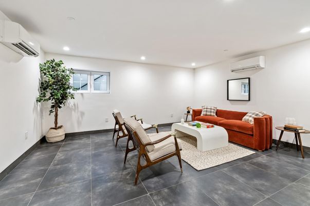 Interior, Living room, Recessed Lighting