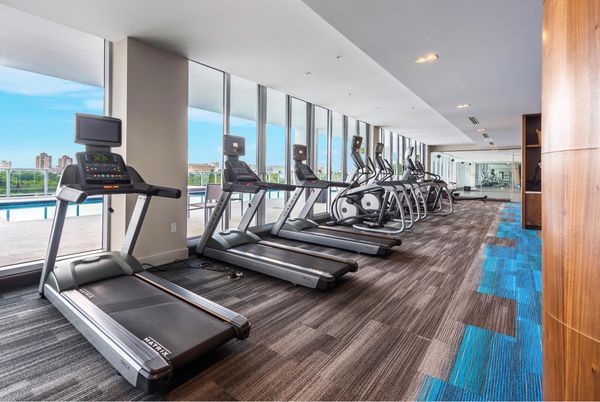 Fitness Equipment, Gym, Interior, Recessed Lighting