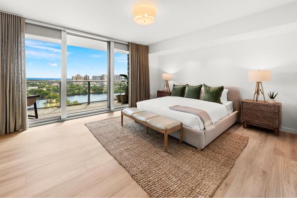 Bedroom, Interior, Water, Wood Texture Flooring