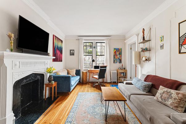 Fireplace, Home Office, Interior, Living room, Wood Texture Flooring