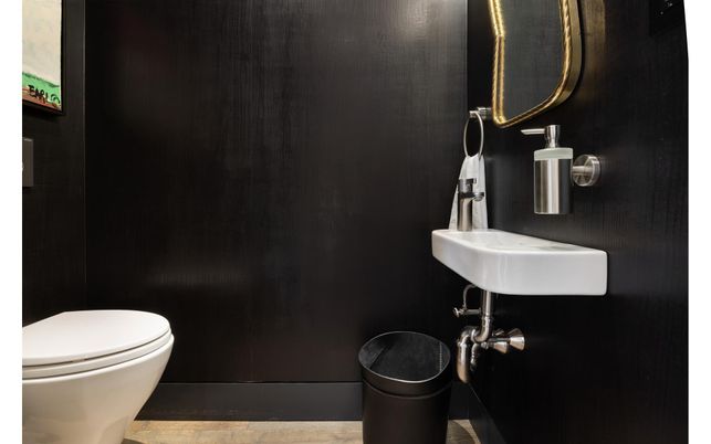 Bathroom, Interior, Wood Texture Flooring