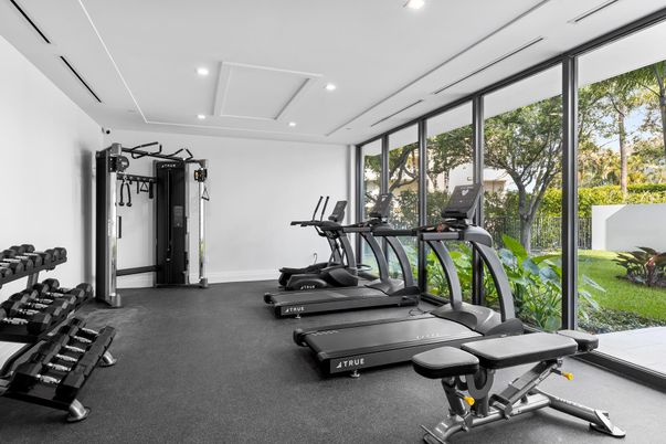 Fitness Equipment, Gym, Interior, Recessed Lighting