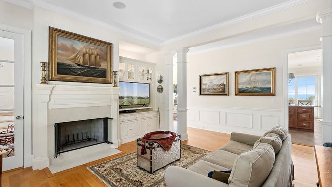 Fireplace, Interior, Living room, Wood Texture Flooring