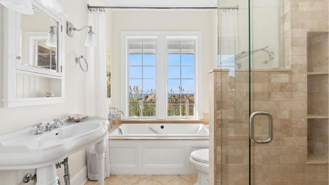Bathroom, Glass Shower, Interior