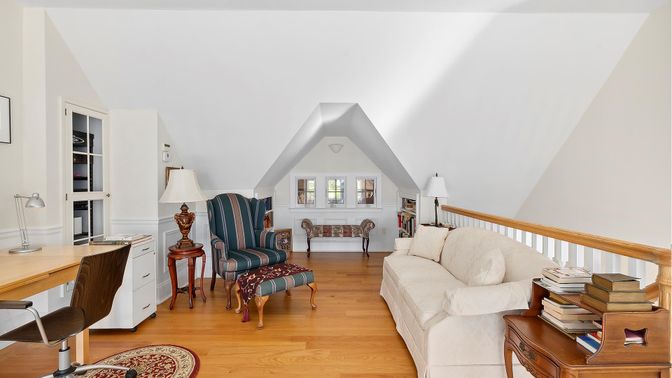 Home Office, Interior, Wood Texture Flooring