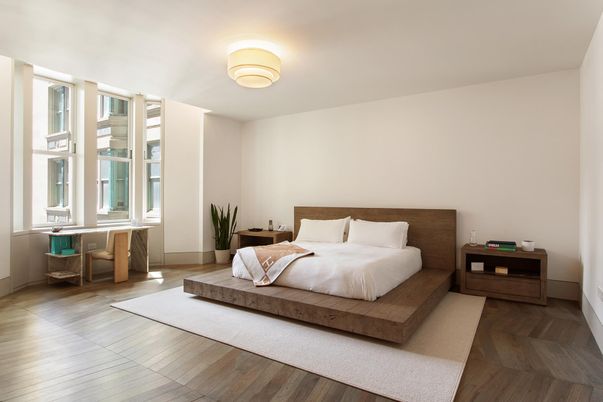 Bedroom, Interior, Wood Texture Flooring