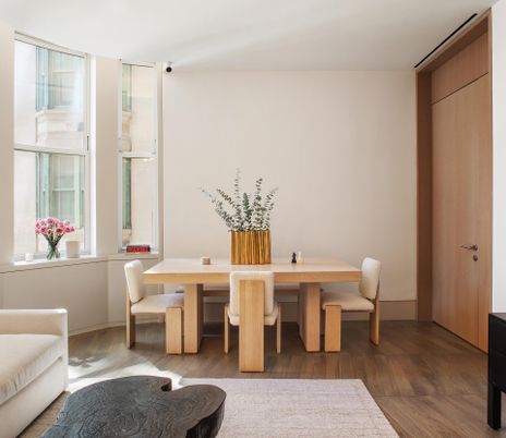 Dining room, Interior, Wood Texture Flooring