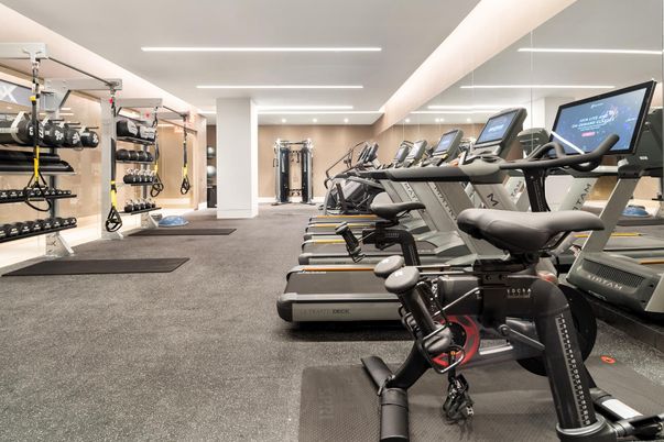 Fitness Equipment, Gym, Interior, Recessed Lighting