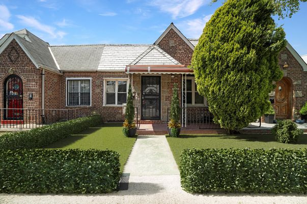 Exterior, Facade, Brick Facade, Tudor Revival