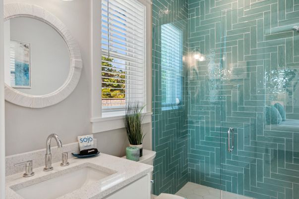 Bathroom, Glass Shower, Interior