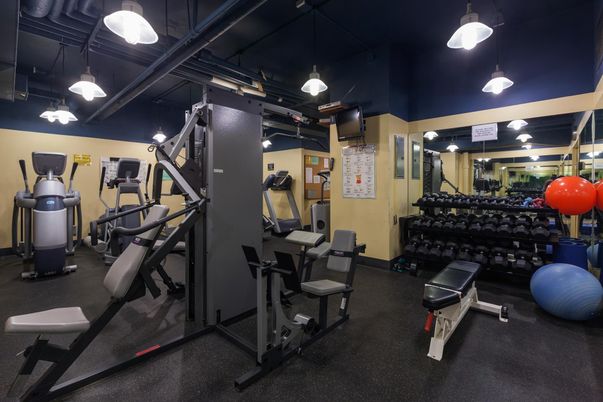Fitness Equipment, Gym, Interior, Pendant Lights