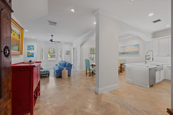 Interior, Kitchen, Living room, Recessed Lighting