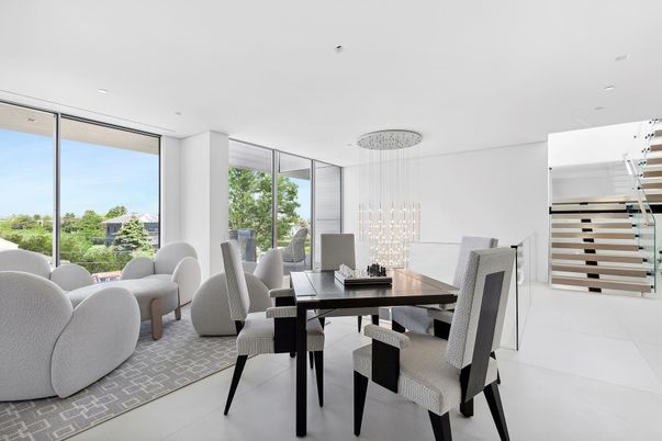 Dining room, Interior, Pendant Lights, Recessed Lighting
