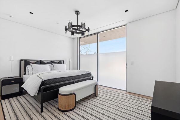 Bedroom, Chandelier, Interior