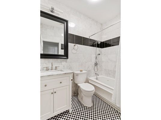 Bathroom, Interior, Marble Walls, Recessed Lighting