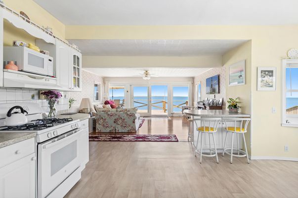 Dining room, Interior, Kitchen, Living room, Water, Wood Texture Flooring