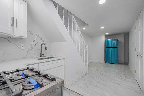Interior, Kitchen, Marble, Marble Walls, Recessed Lighting