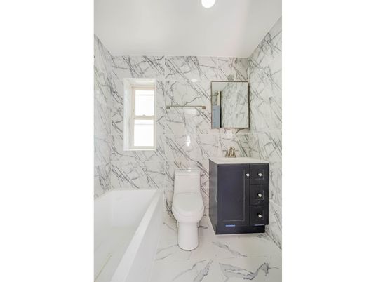 Bathroom, Interior, Marble, Marble Walls, Recessed Lighting